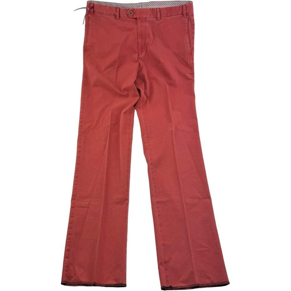 NWOT Hiltl Red ZE500 Cotton Elastane Chino Nobile Pants Mens Size‎ 36X37 UF